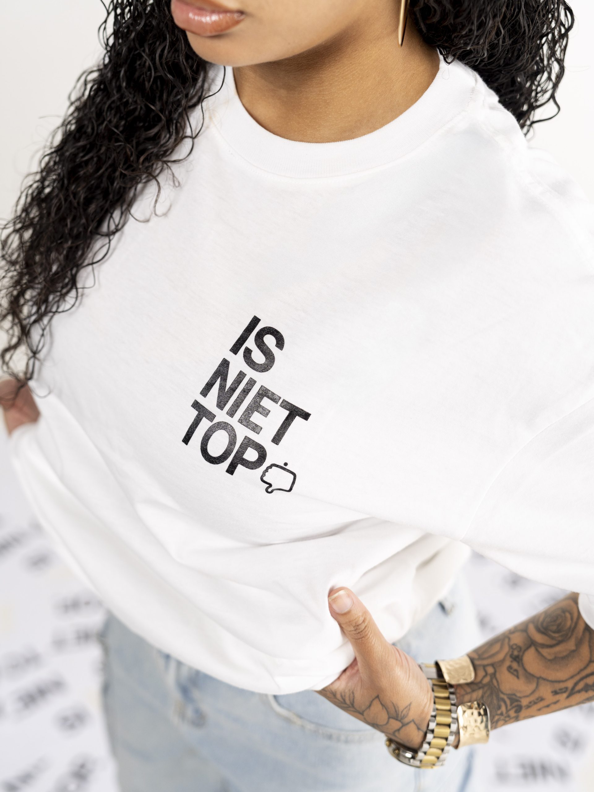 ISNIETTOP T-shirt - Wit - Afbeelding 5