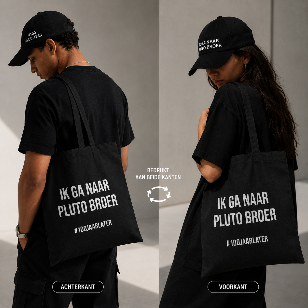 #100JAARLATER Tote Bag - Afbeelding 5